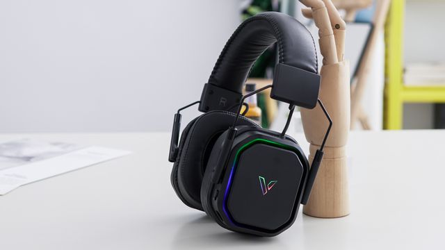 ！雷柏VH850双音腔上手：还有谁？龙8囯际百元级三模无线游戏耳机新选择(图5)