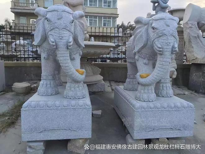 口摆放石雕大象的注意事项石雕大象风水解读：大门(图6)