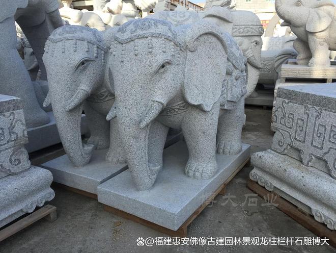 口摆放石雕大象的注意事项石雕大象风水解读：大门(图8)